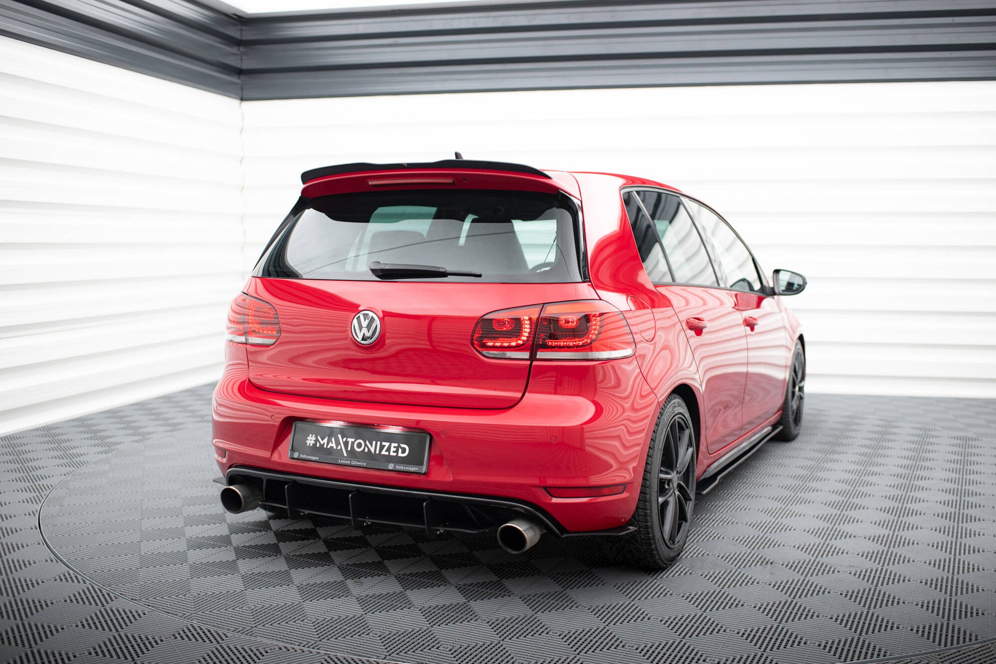 VW GOLF 6 GTI / 35TH Diffusor Heck Ansatz für Heckschürze für & Heck Ansatz Flaps Diffusor für