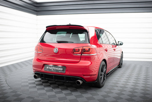 VW GOLF 6 GTI / 35TH Diffusor Heck Ansatz für Heckschürze für & Heck Ansatz Flaps Diffusor für