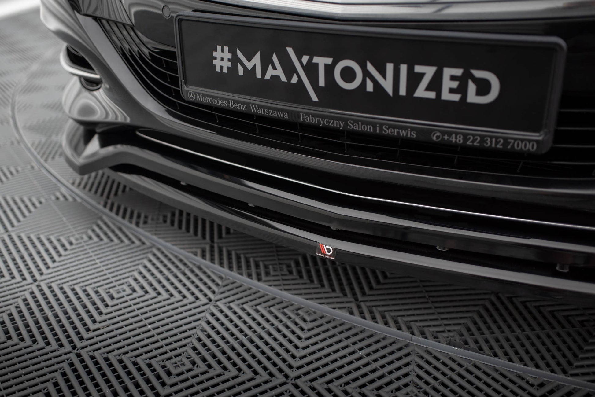 Front Ansatz V.2 für Mercedes-Benz S W222 schwarz Hochglanz
