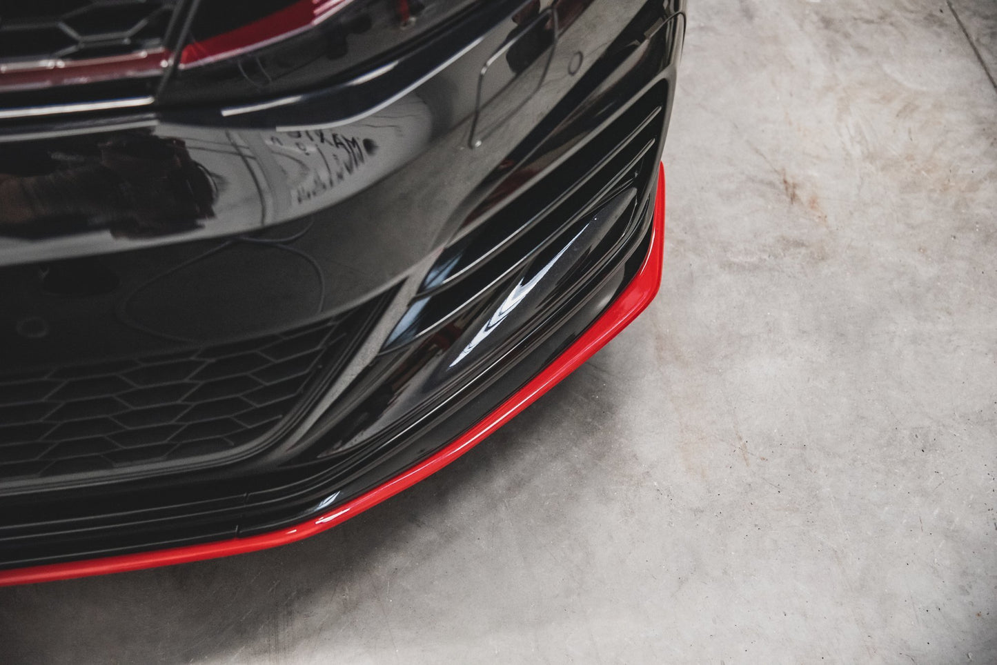 Front Ansatz für VW Golf 7 GTI TCR  schwarz Hochglanz