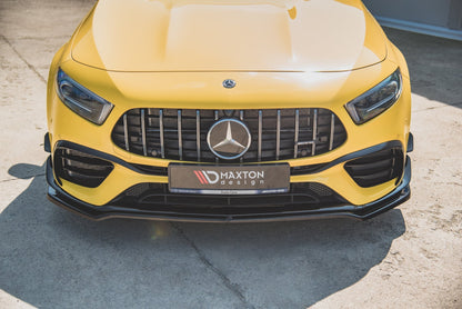 Front Ansatz V.1 für Mercedes-AMG A 45 S Aero Pack W177 schwarz Hochglanz
