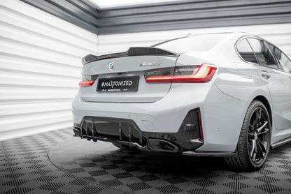 Mittlerer Cup Diffusor DTM Look Heck Ansatz für V.1 BMW M340i G20 / G21 Facelift schwarz Hochglanz