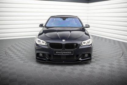 Front Ansatz V.4 für BMW 5er F10/F11 M-Paket schwarz Hochglanz