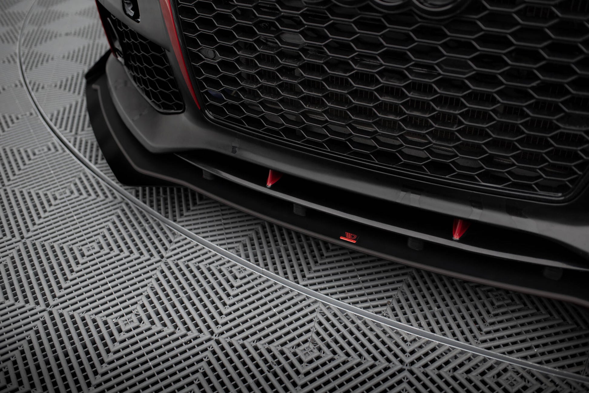 Street Pro Front Ansatz für +Flaps für + Flaps Audi A7 RS7 Look C7 schwarz Hochglanz