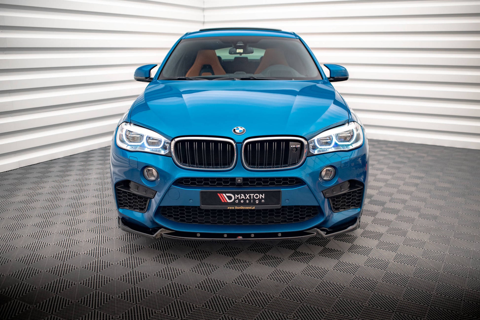 Front Ansatz V.1 für BMW X5 M F85 / X6 M F86 schwarz Hochglanz