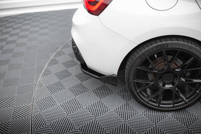 Heck Ansatz Flaps Diffusor für (Für heckansatz V.3) BMW 1er M-Paket / M140i F20 Facelift  schwarz Hochglanz