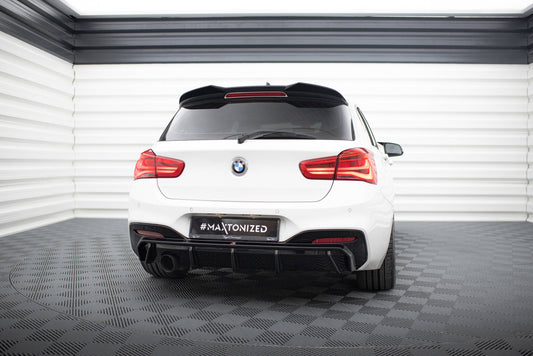 Diffusor Heck Ansatz V.3 für BMW 1er M-Paket F20 Facelift (Einzelauspuff li.)