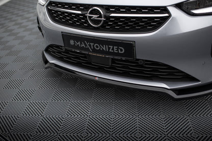 Front Ansatz V.2 für Opel Corsa F ( Mk6) schwarz Hochglanz