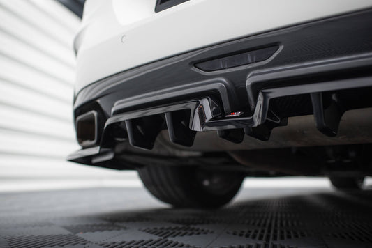 Mittlerer Cup Diffusor DTM Look Heck Ansatz für BMW Z4 M40i G29 schwarz Hochglanz