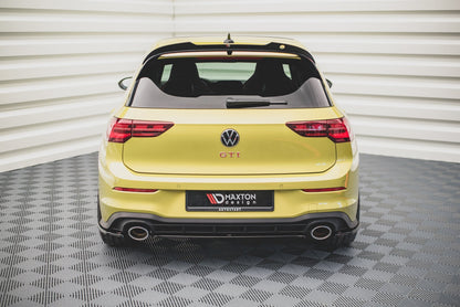 Mittlerer Diffusor Heck Ansatz für Volkswagen Golf 8 GTI Clubsport schwarz matt