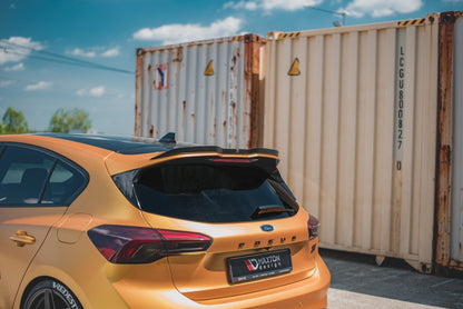 Spoiler CAP V.1 für Ford Focus Hatchback ST Mk4 schwarz Hochglanz
