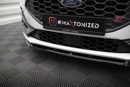 Front Ansatz V.2 für Ford Focus ST / ST-Line Mk4 Facelift schwarz Hochglanz