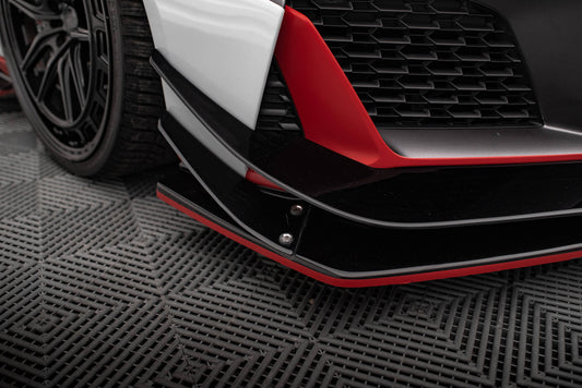 Bottom Canards Audi R8 Mk2 Facelift schwarz Hochglanz