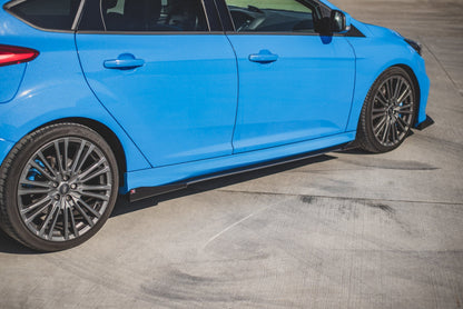 Street Pro Seitenschweller Ansatz für + Flaps Ford Focus RS Mk3 schwarz Hochglanz