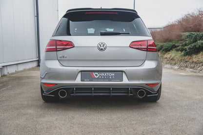 Diffusor Heck Ansatz für Heckschürze V.2 für VW Golf 7 GTI