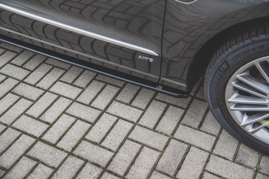Seitenschweller Ansatz für Ford S-Max Mk2 Facelift schwarz Hochglanz