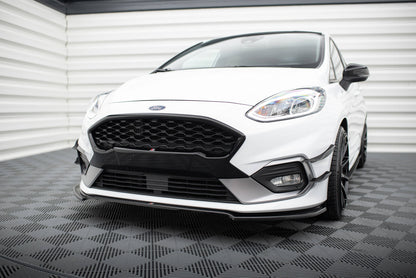 Front Ansatz V.1 für Ford Fiesta Mk8 ST / ST-Line schwarz Hochglanz