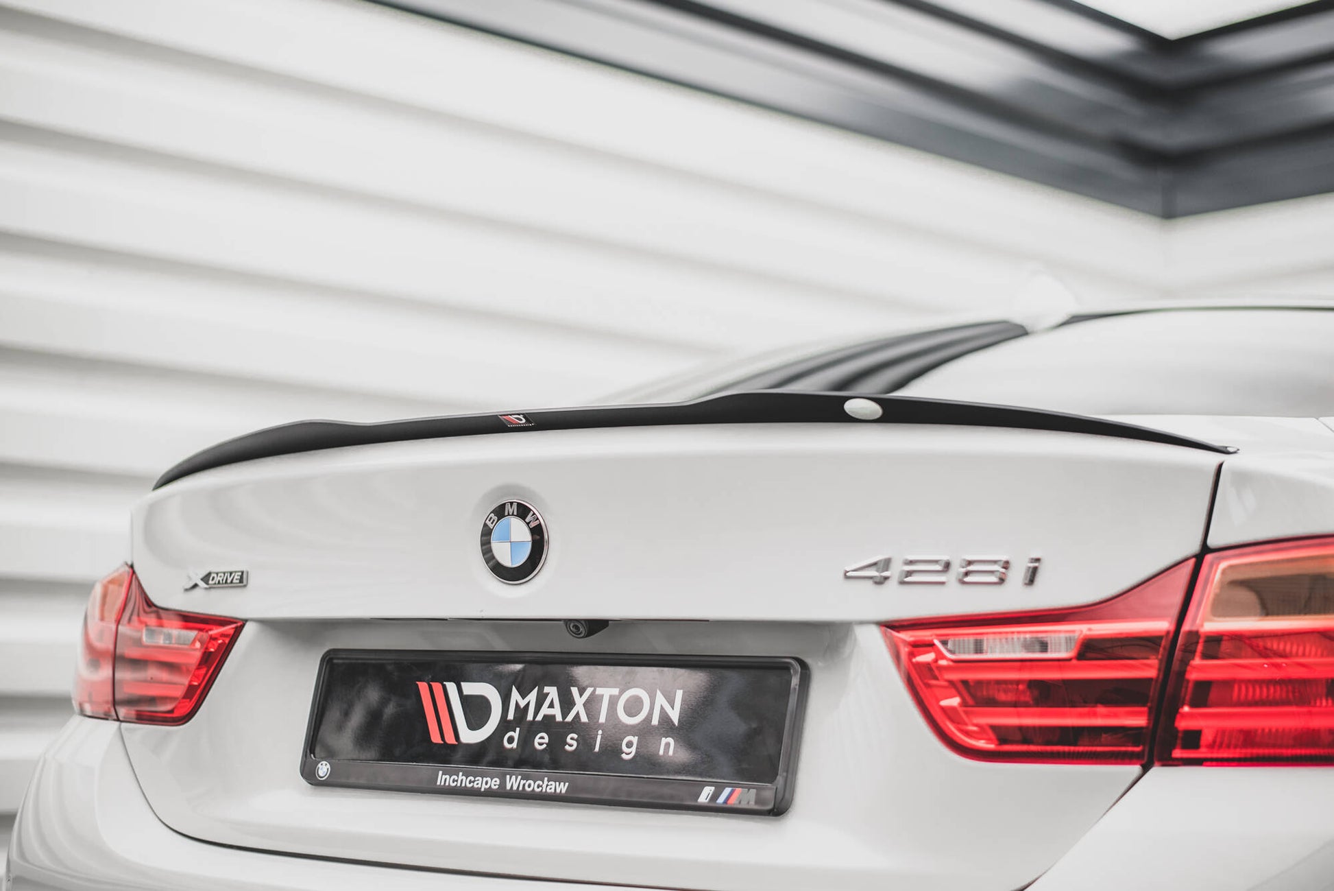 Spoiler CAP für BMW 4er F32 schwarz Hochglanz