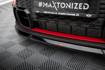 Front Ansatz V.2 für Mini Cooper S John Cooper Works F56 Facelift schwarz Hochglanz