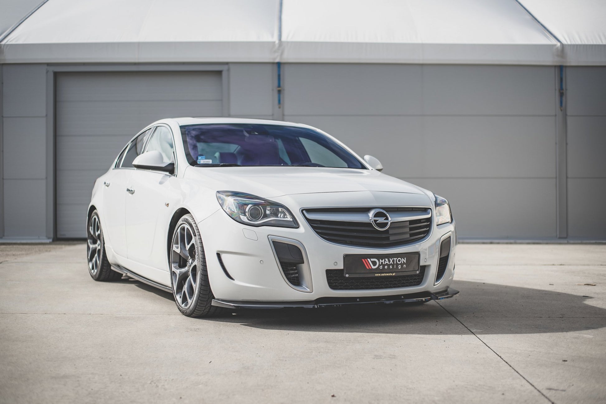 Front Ansatz V.1 für Opel Insignia Mk. 1 OPC Facelift schwarz Hochglanz
