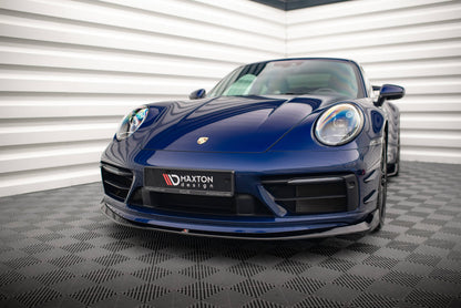 Front Ansatz V.2 für Porsche 911 Carrera Aero / Carrera GTS 992 schwarz Hochglanz