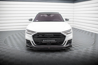 Front Ansatz V.1 für Audi S8 / A8 S-Line D5 schwarz Hochglanz