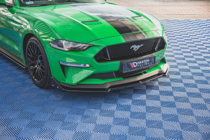 Front Ansatz V.2 + Flaps für Ford Mustang GT Mk6 Facelift