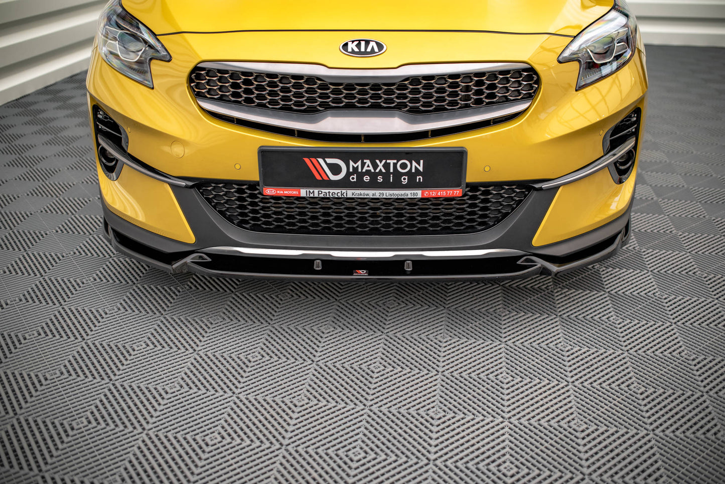 Front Ansatz für Kia XCeed Mk1 schwarz Hochglanz