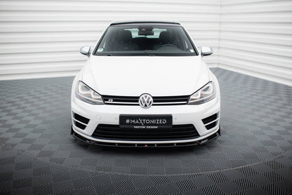 Front Ansatz V.5 + Flaps für VW Golf R / R-Line Mk7