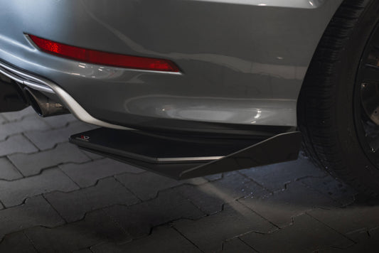 Street Pro Heck Ansatz Flaps Diffusor +Flaps für Audi S3 Limousine 8V schwarz Hochglanz