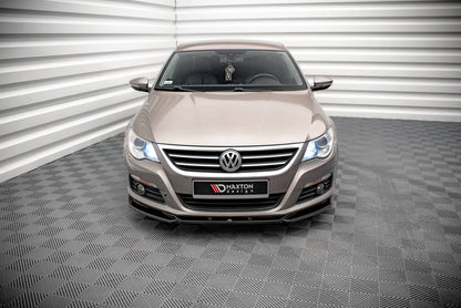 Front Ansatz V.4 für VW Passat CC schwarz Hochglanz