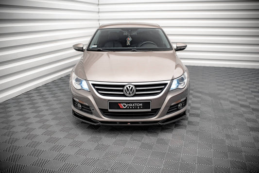 Front Ansatz V.4 für VW Passat CC schwarz Hochglanz