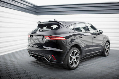 Mittlerer Cup Diffusor DTM Look Heck Ansatz für Jaguar E-Pace R-Dynamic Mk1 schwarz Hochglanz