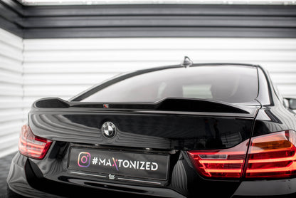 Spoiler CAP 3D für BMW 4er Gran Coupe Standard / M-Paket F36 / F36 Facelift schwarz Hochglanz