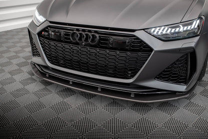 Set of Carbon Fiber Splitters Audi RS6 C8 schwarz matt