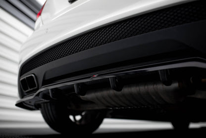 Mittlerer Cup Diffusor DTM Look Heck Ansatz für Mercedes-Benz A45 AMG W176 schwarz Hochglanz