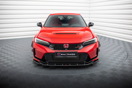 Front Ansatz V.3 für Honda Civic Type-R Mk 11 schwarz Hochglanz
