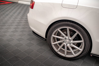 Mittlerer Cup Diffusor DTM Look Heck Ansatz für Audi A5 Coupe 8T Facelift schwarz Hochglanz