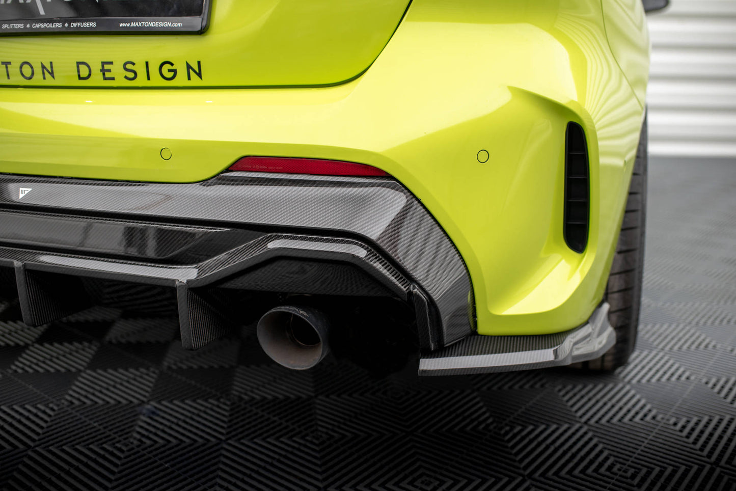 Carbon Fiber Diffusor Heck Ansatz für Prepreg V.2 BMW 1er F40 M-Paket/ M135i