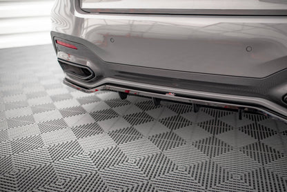 Mittlerer Cup Diffusor DTM Look Heck Ansatz für V.1 BMW 7 M-Paket G11 / G12 Facelift schwarz Hochglanz
