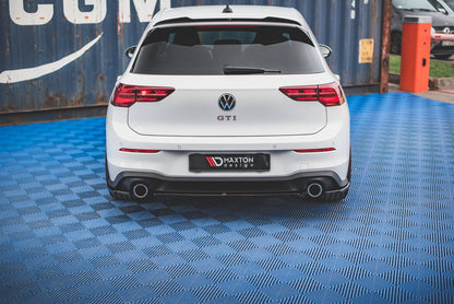 Heckansatz VW Golf GTI Mk8 schwarz Hochglanz