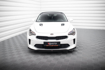 Front Ansatz V.1 für Kia Stinger GT / GT-Line / Standard Mk1 schwarz Hochglanz