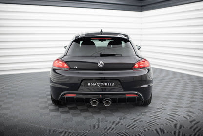 Diffusor Heck Ansatz V.3 für VW Scirocco R Mk3 schwarz Hochglanz