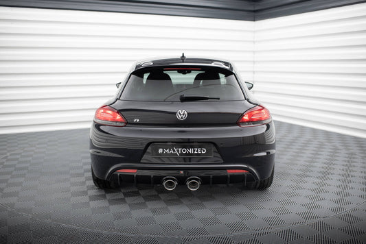 Diffusor Heck Ansatz V.3 für VW Scirocco R Mk3 schwarz Hochglanz
