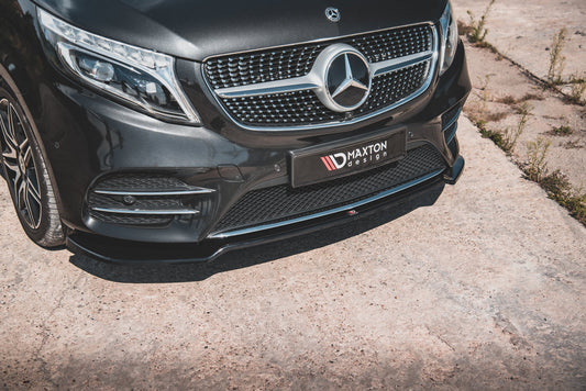 Front Ansatz V.4 für Mercedes-Benz V-Klasse AMG-Line W447  schwarz Hochglanz