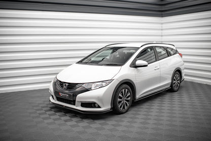 Seitenschweller Ansatz für Honda Civic Mk9 schwarz Hochglanz