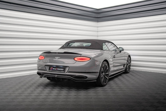 3D Spoiler CAP für Bentley Continental Convertible GT Mk3 schwarz Hochglanz
