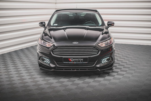 Front Ansatz für Ford Mondeo Mk5 schwarz Hochglanz