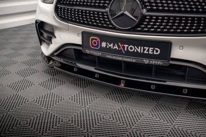 Front Ansatz V.2 für Mercedes-Benz E AMG-Line W213 Facelift schwarz Hochglanz