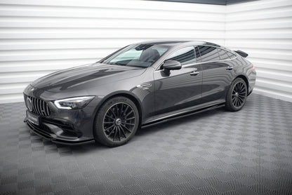 Seitenschweller Ansatz für Mercedes-AMG GT 53 4-Door Coupe schwarz Hochglanz